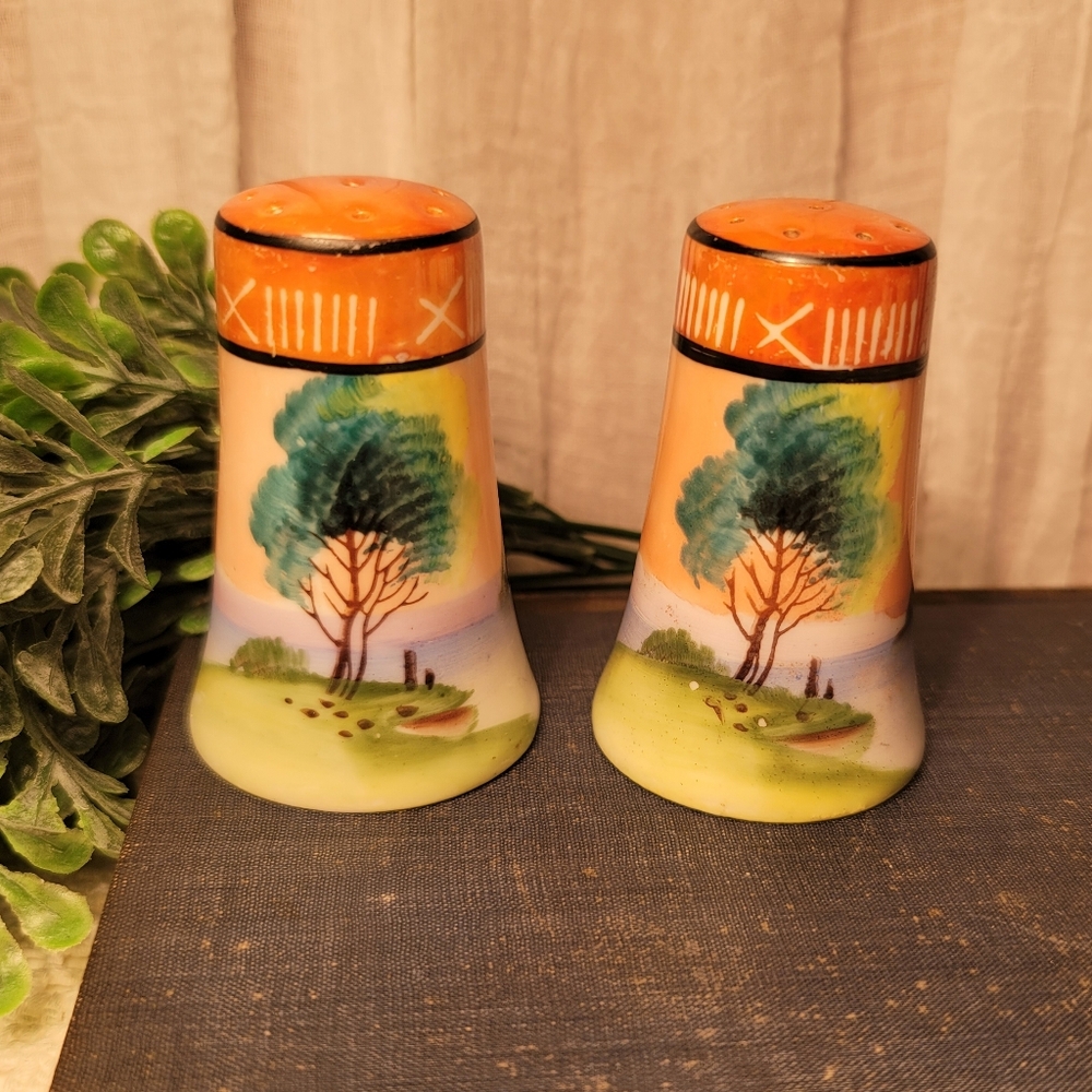 Hand-Painted Salt and Pepper Shakers